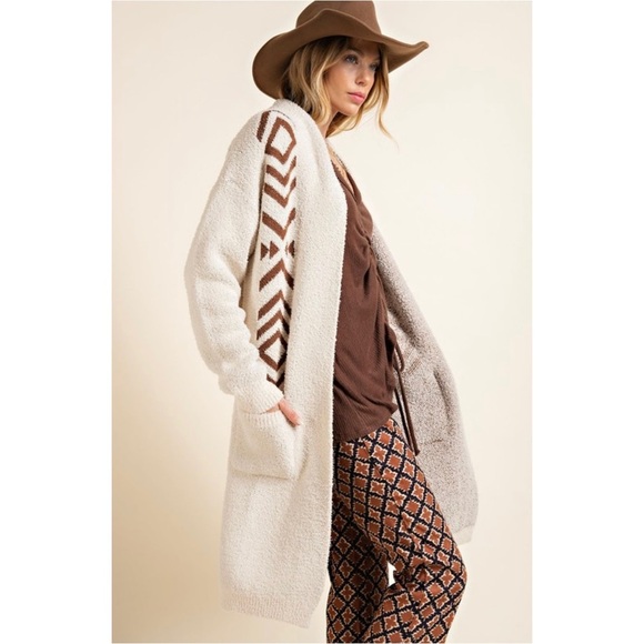 Western/Aztec Midi Cardigan/Coat! SO SOFT and COZY! - Picture 7 of 9